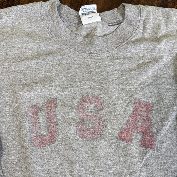 Old Navy Gray Long Sleeve USA Tee - Picture 2 of 5
